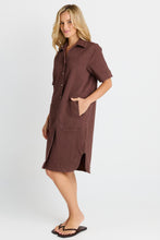Load image into Gallery viewer, Dawson Denim Midi Dress - Chocolate
