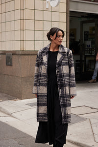 Lana Coat - Black Check