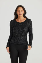 Load image into Gallery viewer, Dazzle Top - Black Sequin
