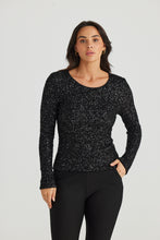 Load image into Gallery viewer, Dazzle Top - Black Sequin
