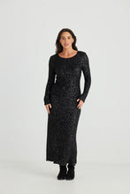 Load image into Gallery viewer, Dazzle Skirt - Black Sequin

