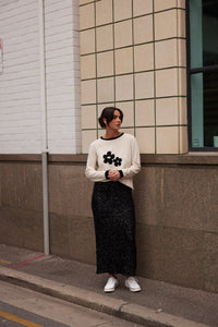 Dazzle Skirt - Black Sequin