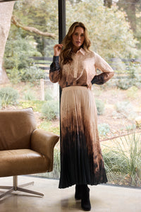 Alias Pleated Skirt - Calligraphy