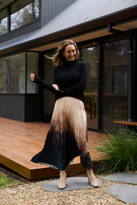 Alias Pleated Skirt - Calligraphy