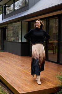Alias Pleated Skirt - Calligraphy