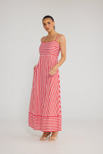 Load image into Gallery viewer, Grace Dress - Cherry Stripe
