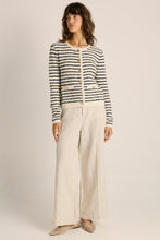 Load image into Gallery viewer, Elle Stripe Knit Cardigan - Navy/Cream
