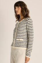 Load image into Gallery viewer, Elle Stripe Knit Cardigan - Navy/Cream
