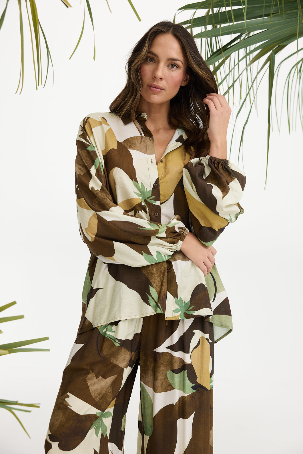 Cliffside Shirt- Jungle Print