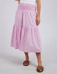 Ottilie Broderie Skirt - Sweet Lilac