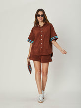 Load image into Gallery viewer, Demi Towelling Short - Brown
