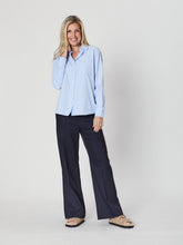 Load image into Gallery viewer, Chloe Shirt - Sparkle Pale Blue/White
