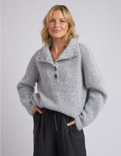 Load image into Gallery viewer, Bron Button Knit - Grey Marle
