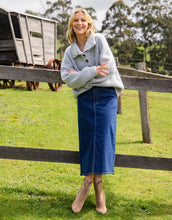 Load image into Gallery viewer, Bron Button Knit - Grey Marle
