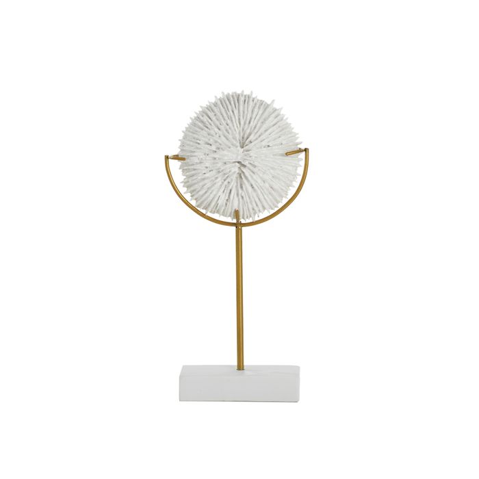 Fungia Poly Coral w Stand 10x20cm Wh/Gd