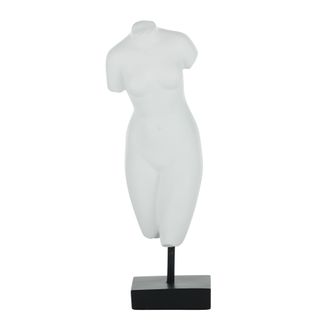 Hera Resin Sculpture 12.5x36cm White
