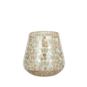 Kya Glass Votive 17x16cm Gold/Grey