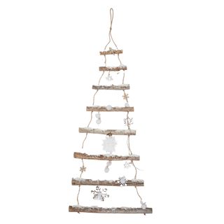 Hanging Tree Ladder w LED 100x45cm - Natural