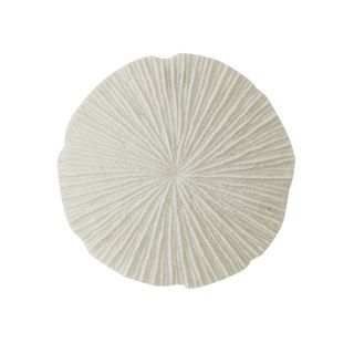 Coral Resin Wall Art 36cm White