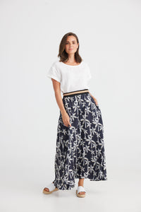 Tropics Skirt - Retro Palm