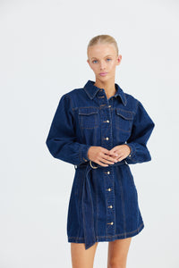 Raya Dress - True Denim