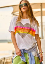 Load image into Gallery viewer, Happy Vibes Vintage Tee - White
