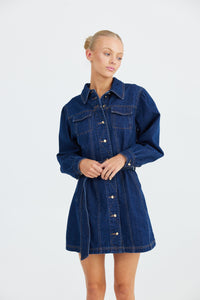 Raya Dress - True Denim