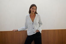 Load image into Gallery viewer, Rib Fleck Cardigan - Storm

