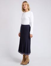Load image into Gallery viewer, Tammy Knit Skirt - Dark Sapphire
