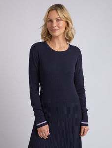 Tammy Knit Dress - Dark Sapphire