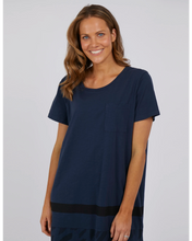 Load image into Gallery viewer, Wild Side Tee Dress - Navy
