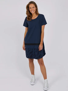 Wild Side Tee Dress - Navy