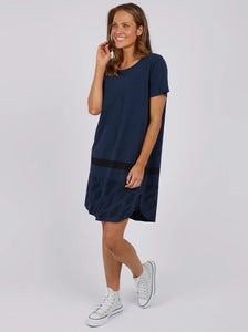 Wild Side Tee Dress - Navy