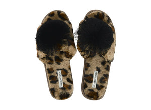 Glam Slippers with Pom