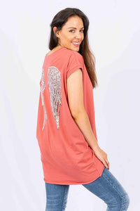 Carly Angel Wing Top