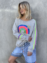 Load image into Gallery viewer, Summer Rainbow Sweat - Grey Marle
