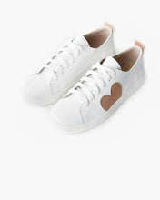 Load image into Gallery viewer, Haven Leather Heart Rose Glitter Sneakers
