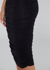 Ross Ruched Bamboo Skirt