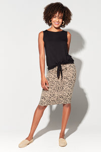 The Midi Whitney Skirt Leopard