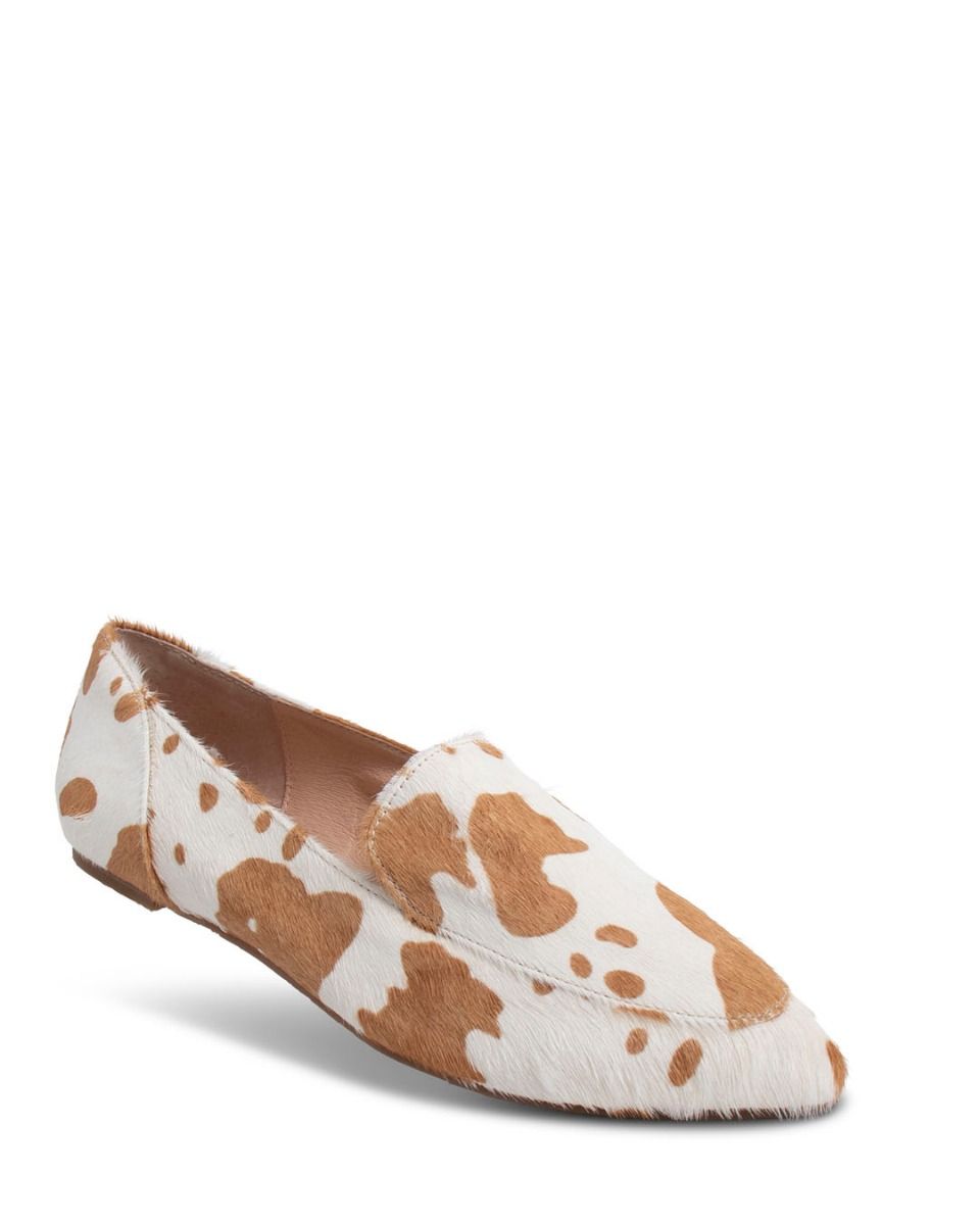 Daisy Mule - Tan Cow Print