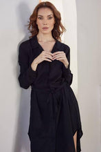 Load image into Gallery viewer, Elena Shirt Dress - Black
