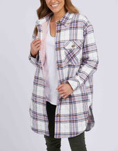 Load image into Gallery viewer, Aster Check Shacket - White/Pink/Blue Check
