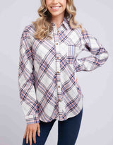 Load image into Gallery viewer, Aster Check Shirt - White/Pink/Blue Check
