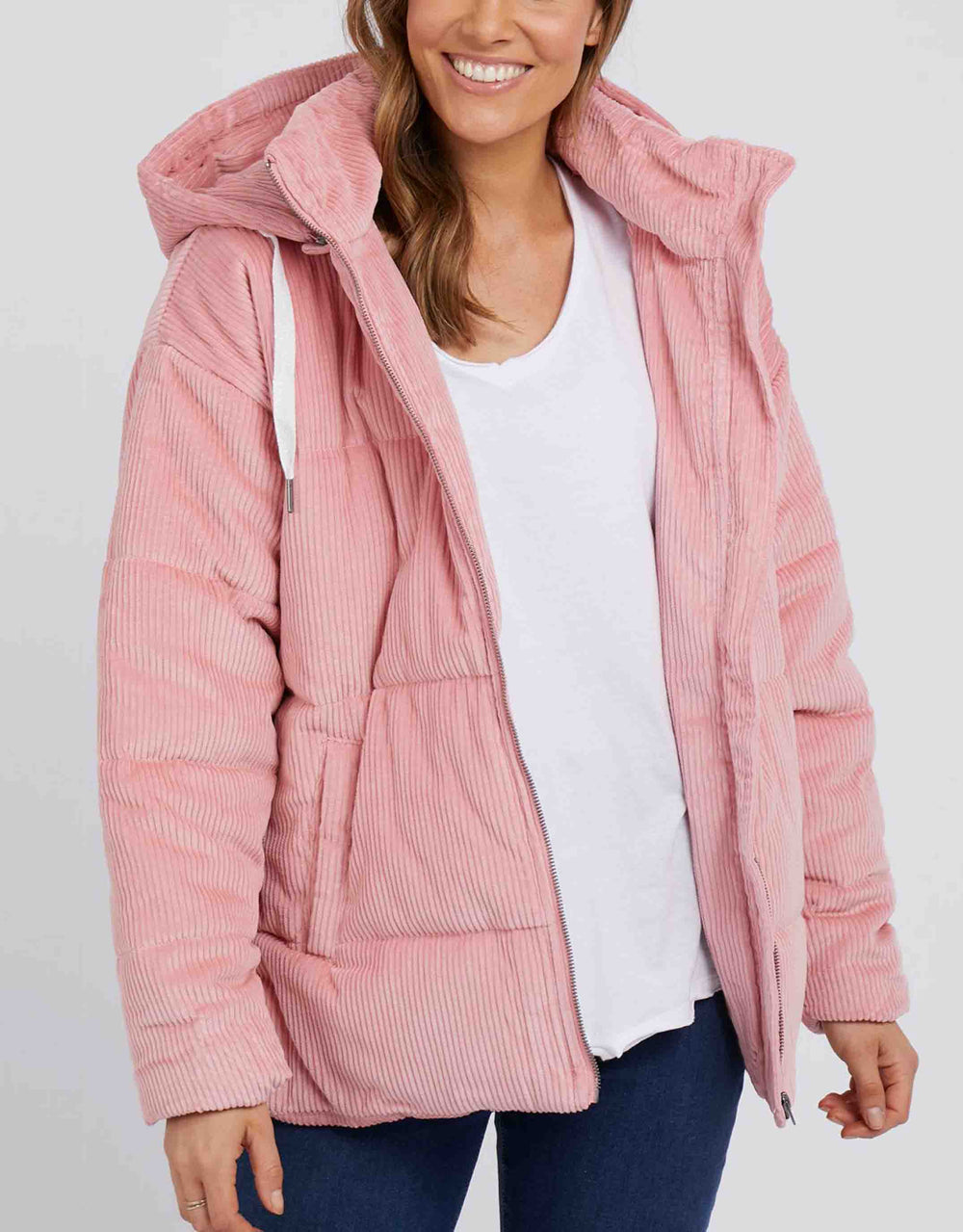 Tully Cord Puffer Jacket